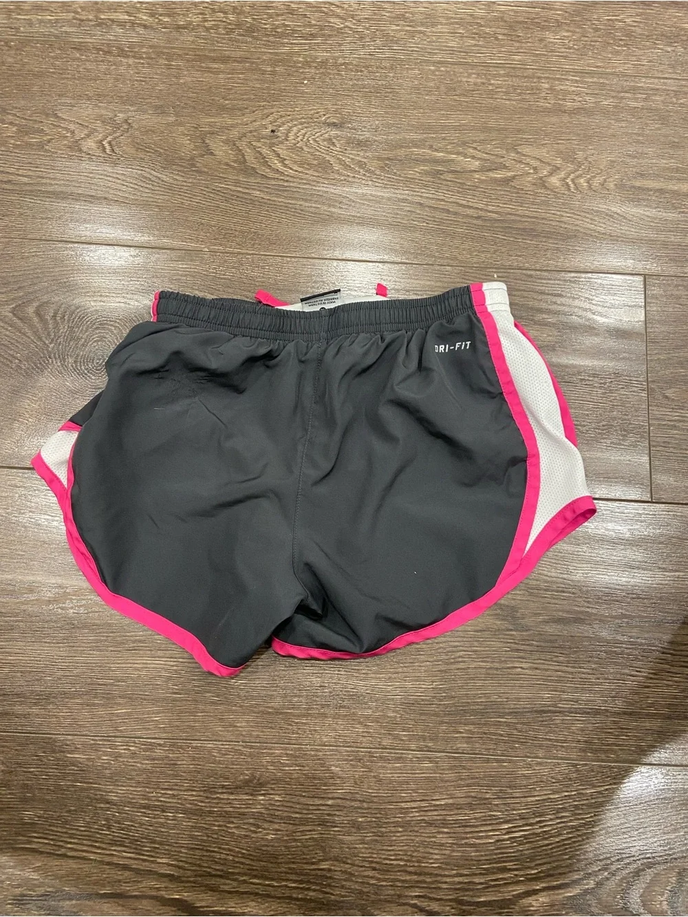 Nike Black Shorts with Pink Trim and White Accents